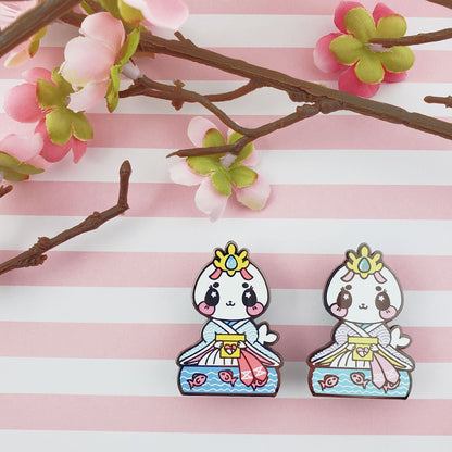 Girls Day Hinamatsuri Enamel Pins ~ Lady Harp Seal