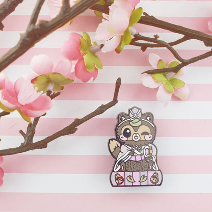 Girls Day Hinamatsuri Enamel Pins ~ Drummer Tanuki