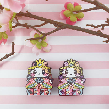 Girls Day Hinamatsuri Enamel Pins ~ Emperess Cat