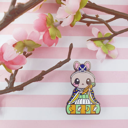 Girls Day Hinamatsuri Enamel Pins ~ Flutist Bunny