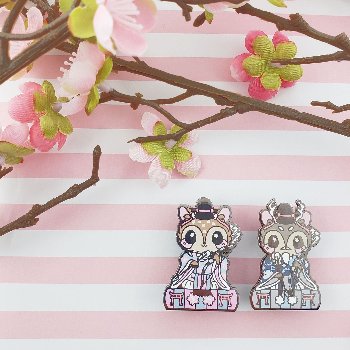 Girls Day Hinamatsuri Enamel Pins ~ Minister Fawn