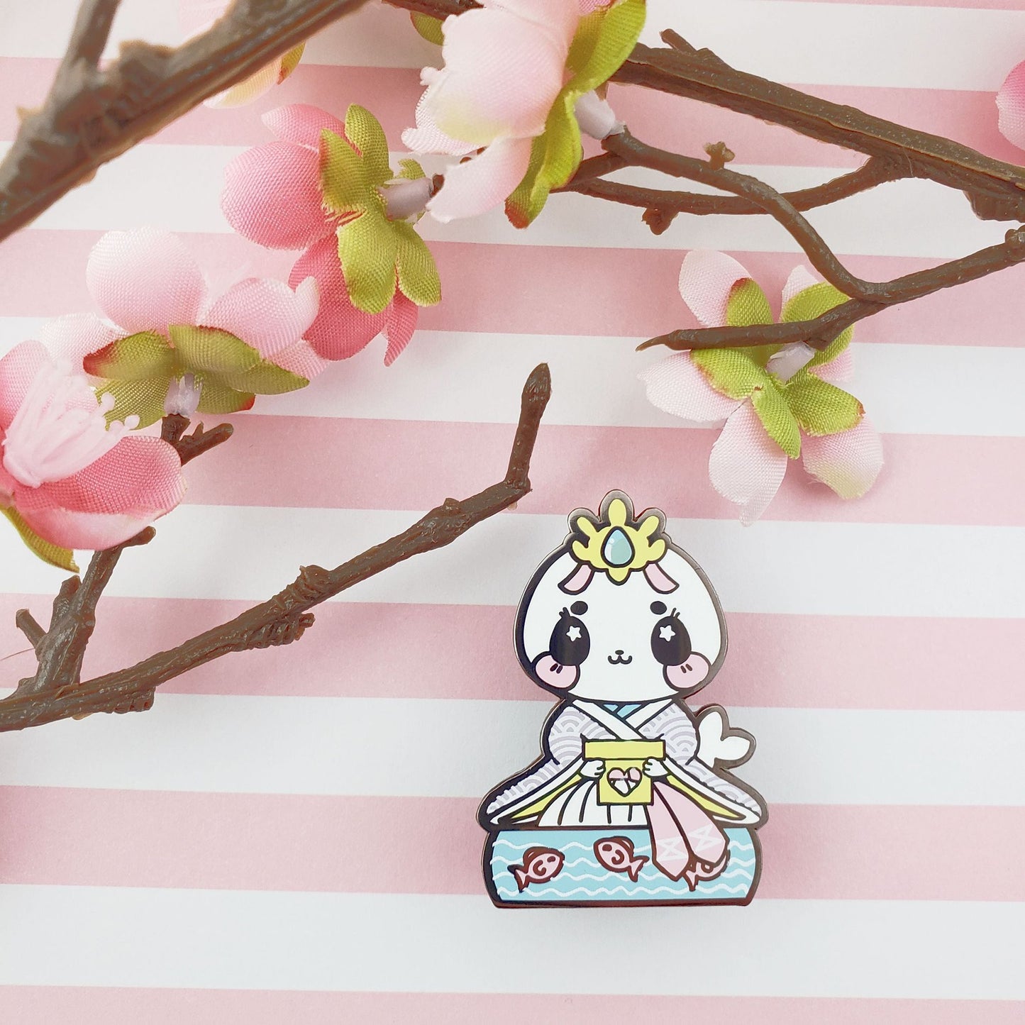 Girls Day Hinamatsuri Enamel Pins ~ Lady Harp Seal