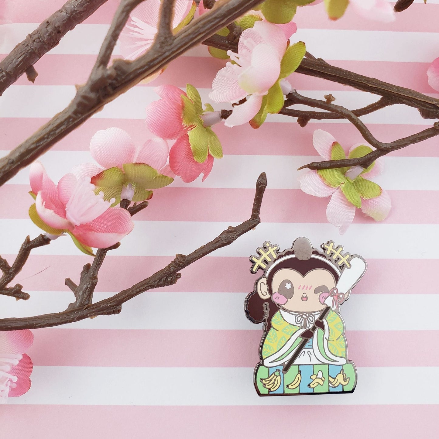 Girls Day Hinamatsuri Enamel Pins ~ Drunk Helper Monkey