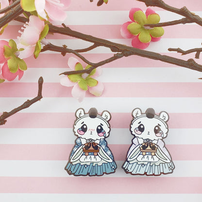 Girls Day Hinamatsuri Enamel Pins ~ Drunk Helper Polar Bear