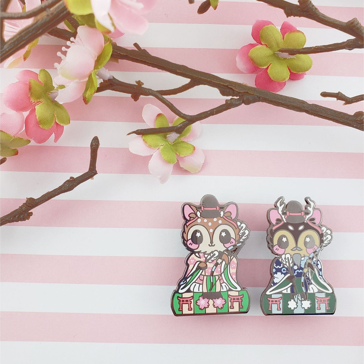 Girls Day Hinamatsuri Enamel Pins ~ Minister Fawn