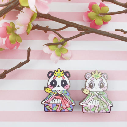 Girls Day Hinamatsuri Enamel Pins ~ Lady Panda