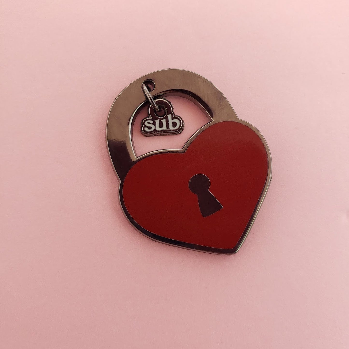 sub Kinked Love enamel pin