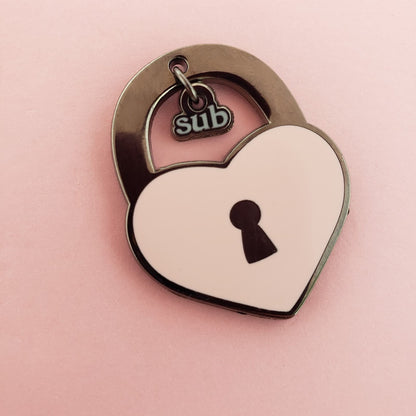 sub Kinked Love enamel pin