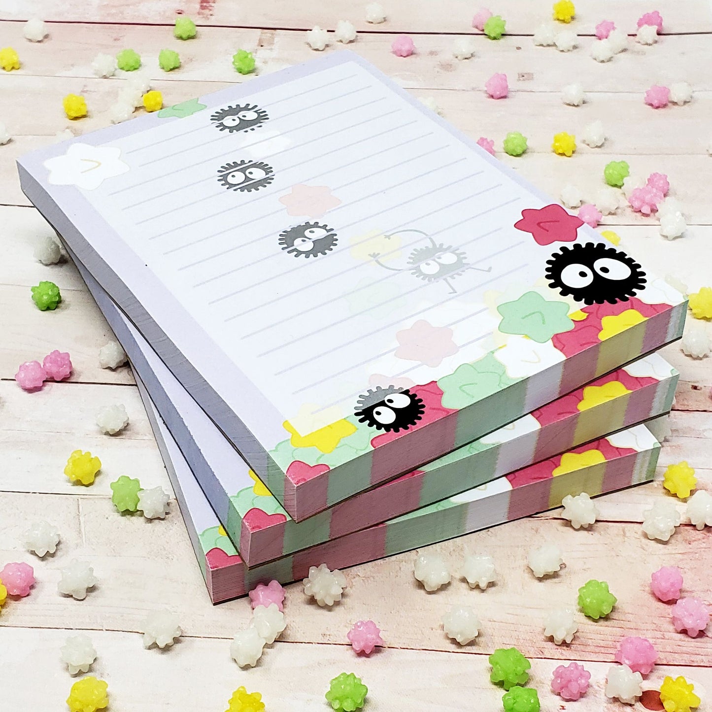 Soot Sprite Konpeito Notepad Stationary