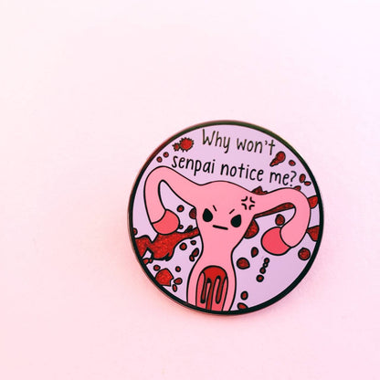 Yandere Uterus Hard Enamel Pin