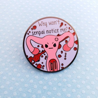 Yandere Uterus Hard Enamel Pin