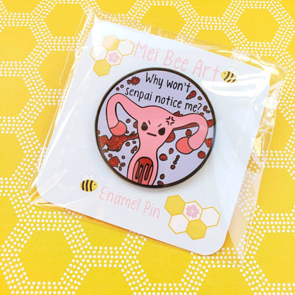 Yandere Uterus Hard Enamel Pin