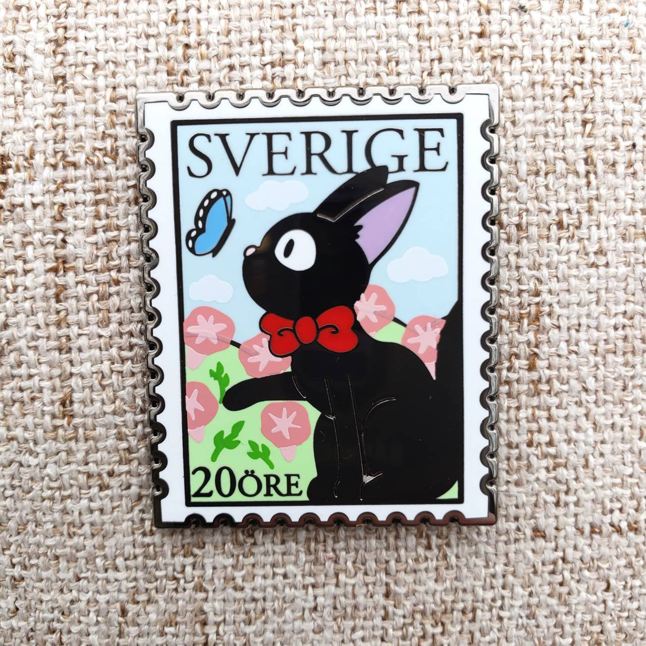 Swedish Post Stamp Enamel Pin