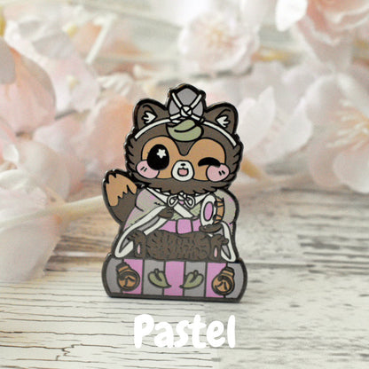 Girls Day Hinamatsuri Enamel Pins ~ Drummer Tanuki