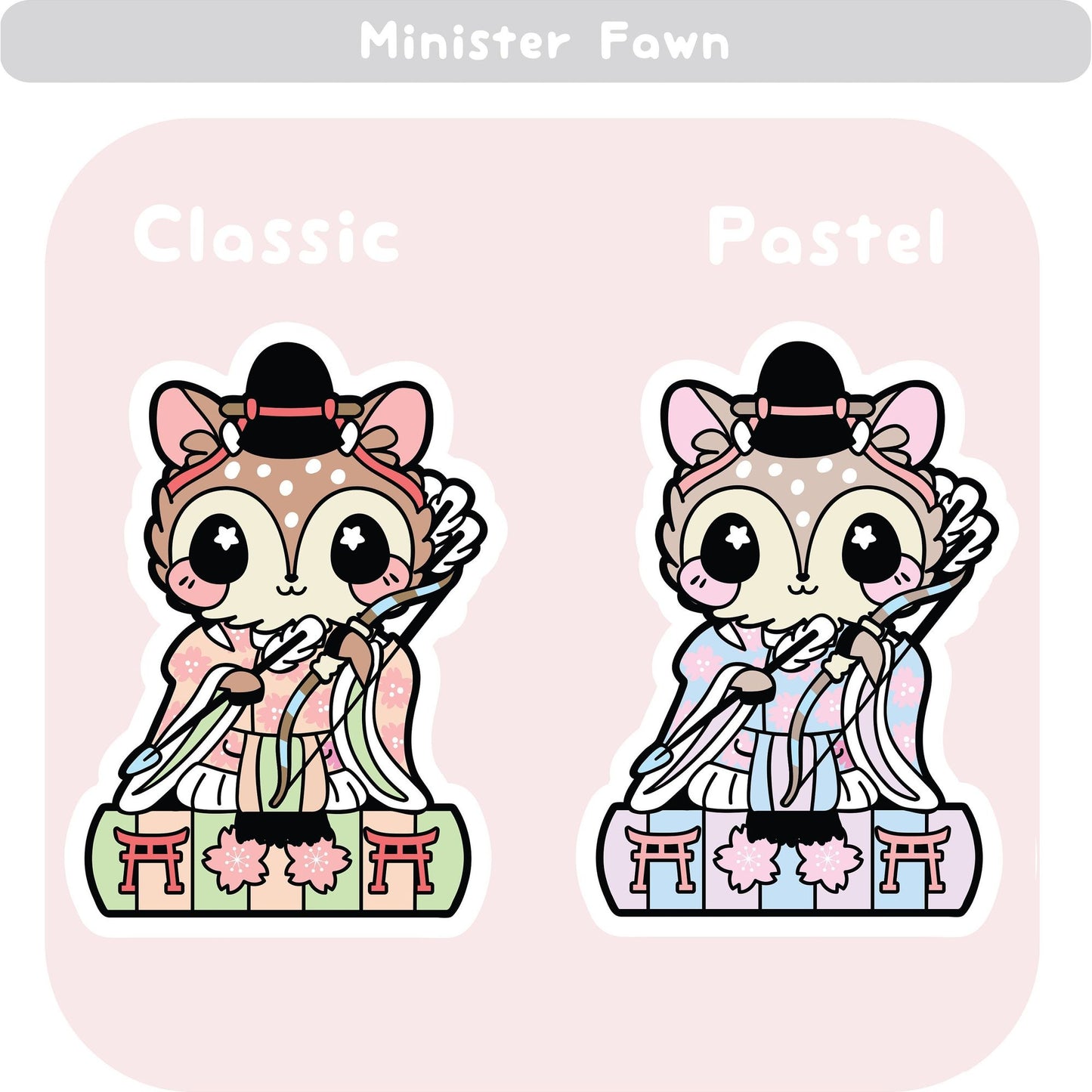 Girls Day Hinamatsuri Enamel Pins ~ Minister Fawn