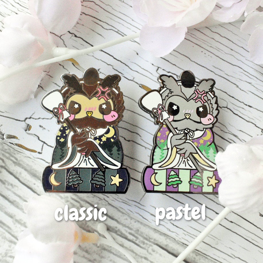 Girls Day Hinamatsuri Enamel Pins ~ Drunk Helper Owl