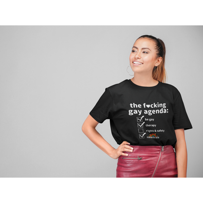 The F*cking Gay Agenda Shirt (4 colors S-5XL)