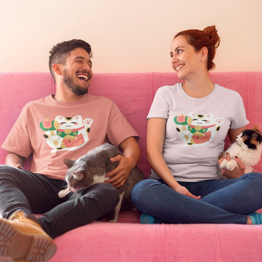 Lucky Cat shirt (4 colors S-5XL)